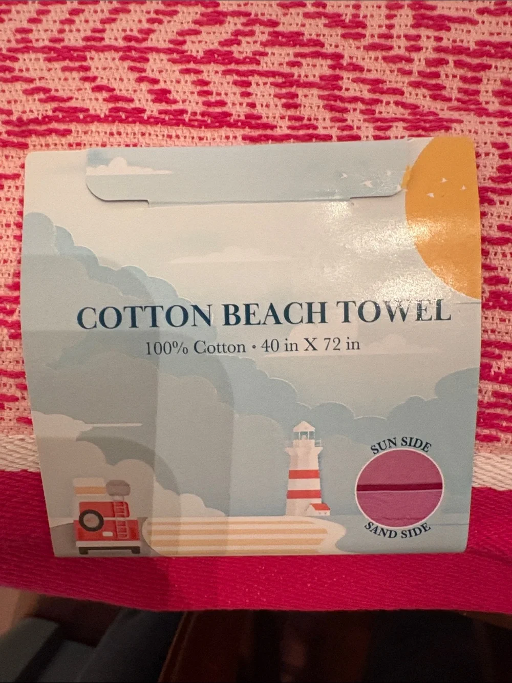 Pink Fouta Beach Towel